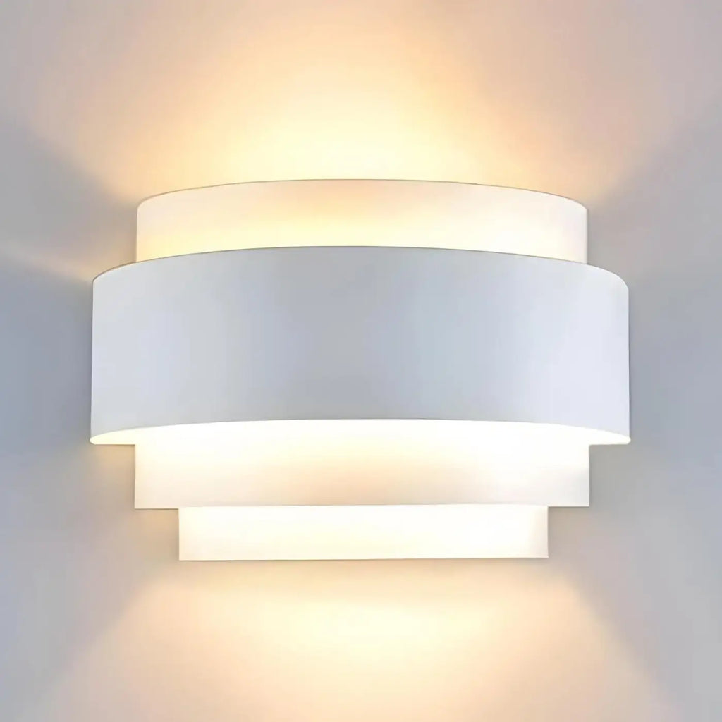 Applique murale LED cylindrique, lumière haut et bas