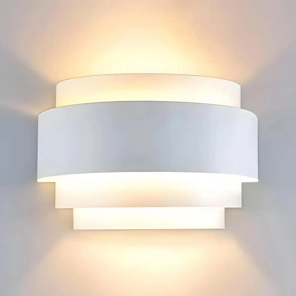 Applique murale LED cylindrique, lumière haut et bas, blanc