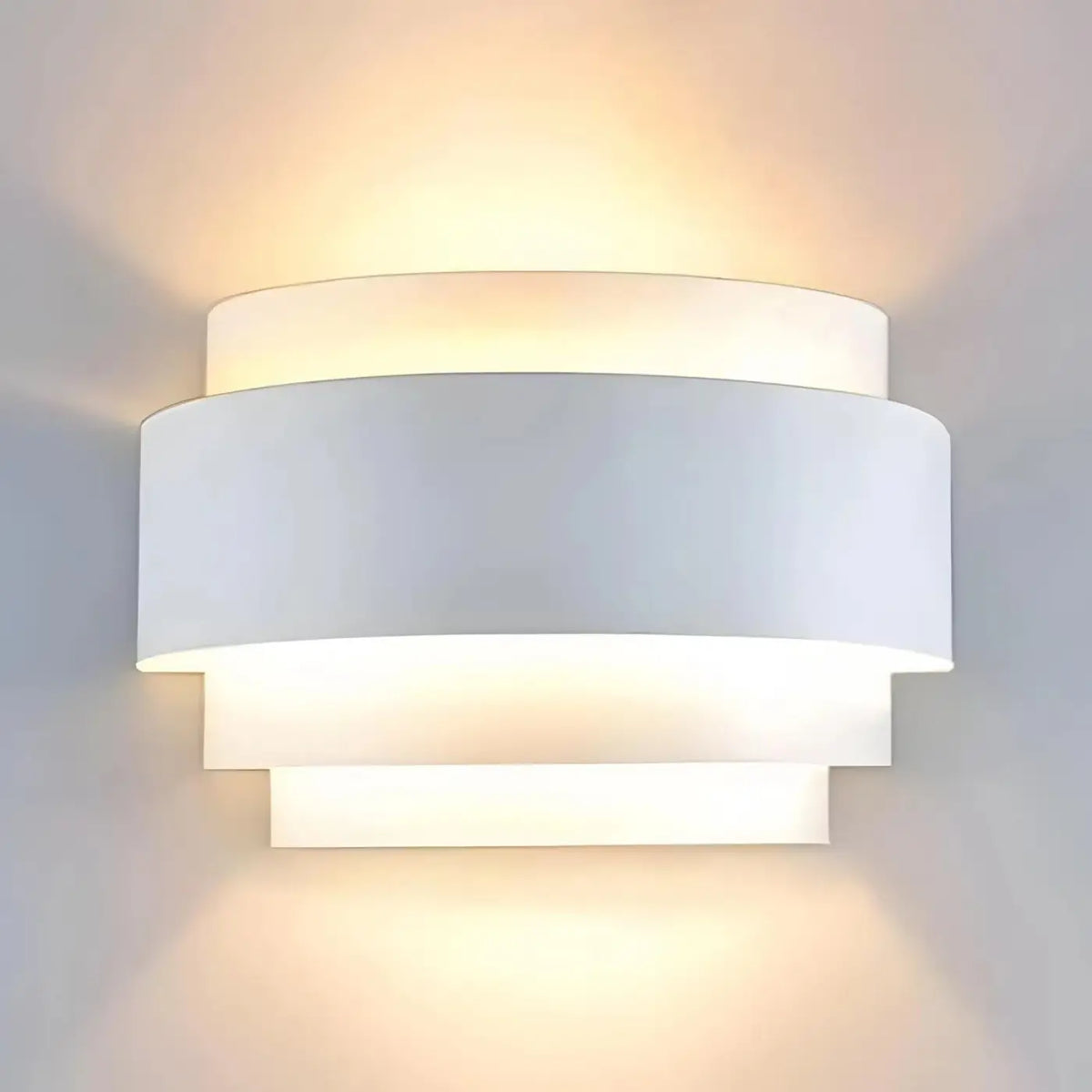 Applique murale LED cylindrique, lumière haut et bas, blanc