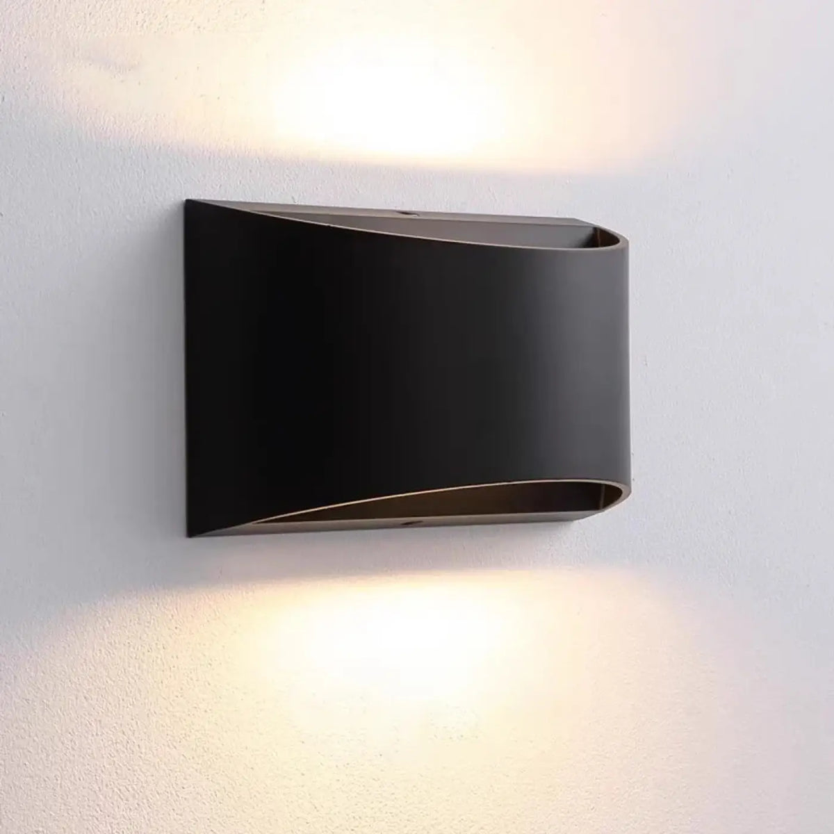 Applique murale LED minimaliste, noire ou blanche, noir
