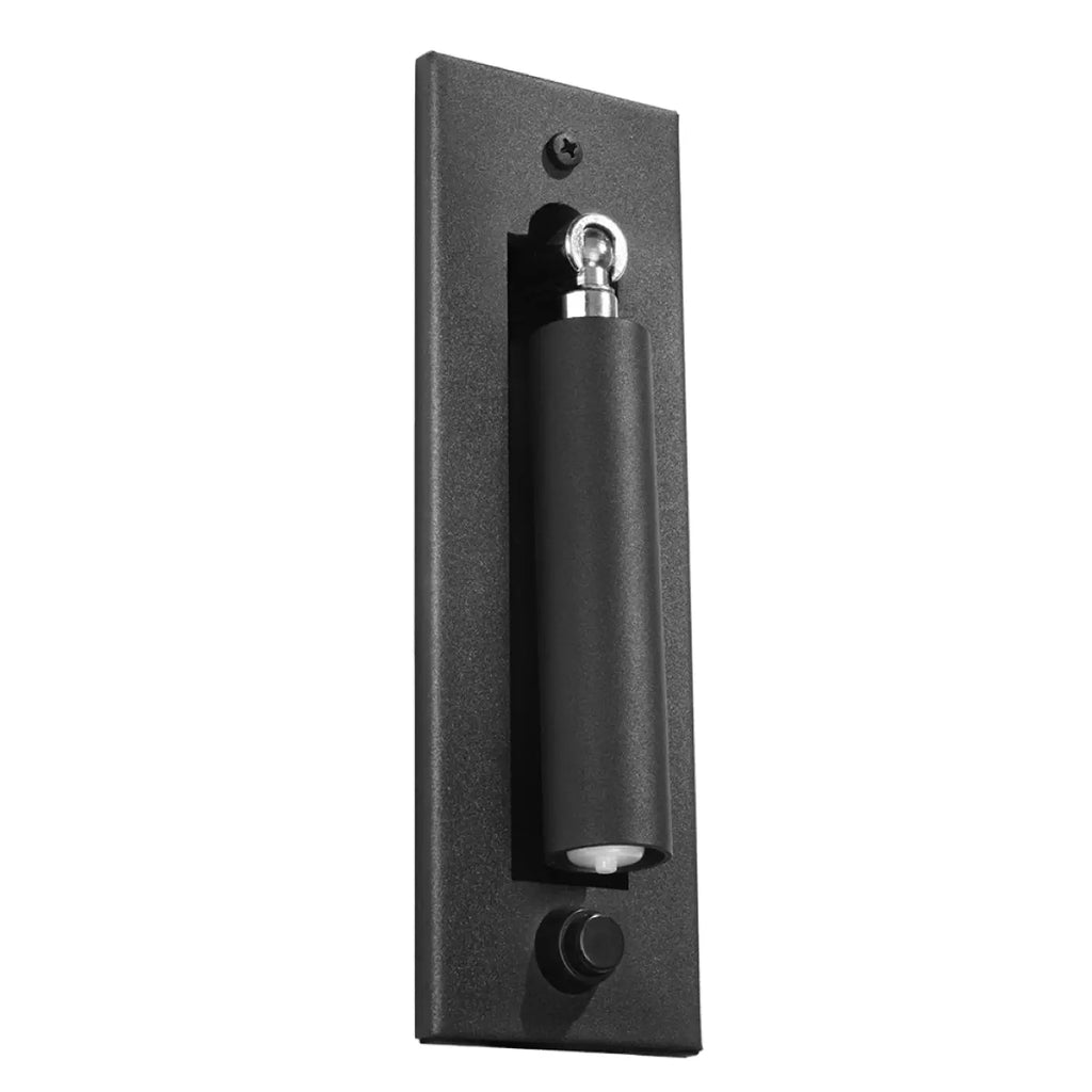 Liseuse murale noire en acier à tige orientable, ampoule G9