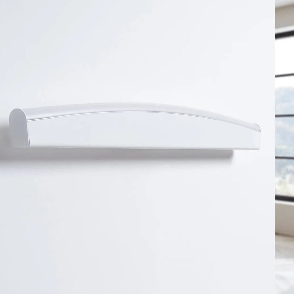 Applique bandeau LED aux bords en arc, 60 cm, éclairage vers le bas