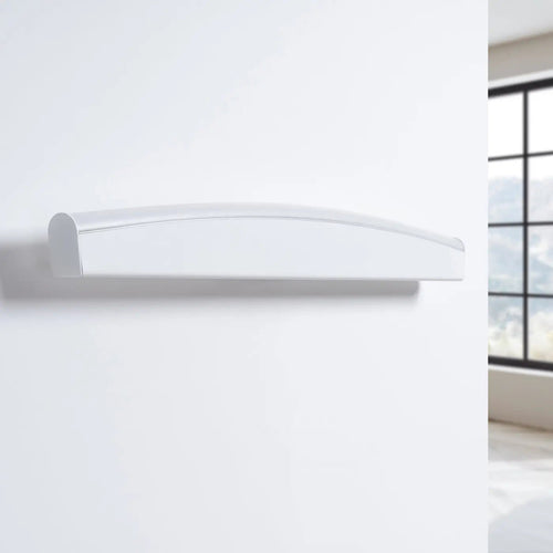 Applique bandeau LED aux bords en arc, 60 cm, éclairage vers le bas