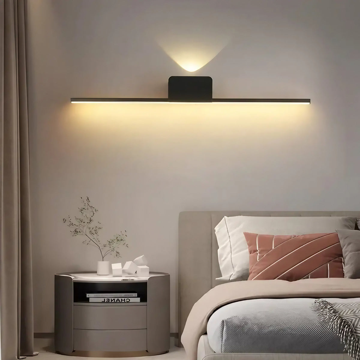 Applique LED barre lumineuse pour miroir, tailles S ou M