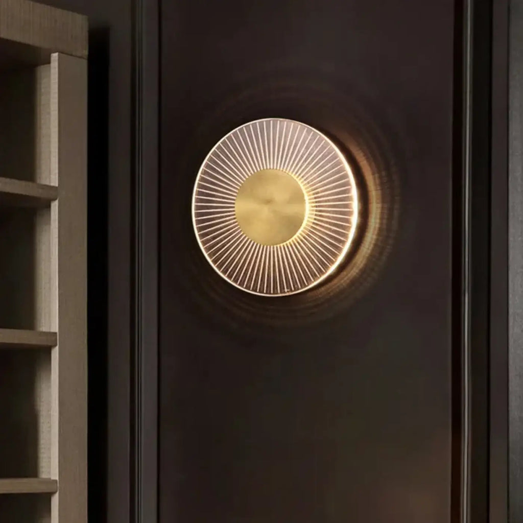 Applique murale LED soleil rayonnant pour chambre