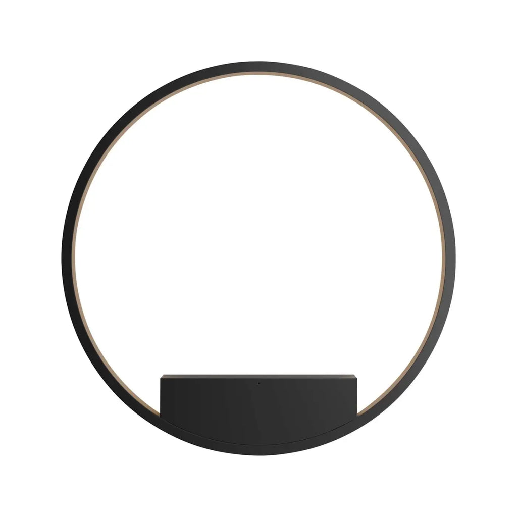 Applique murale LED en anneau de 40 cm, intensité et teinte réglables, noir