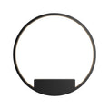 Applique murale LED en anneau de 40 cm, intensité et teinte réglables, noir