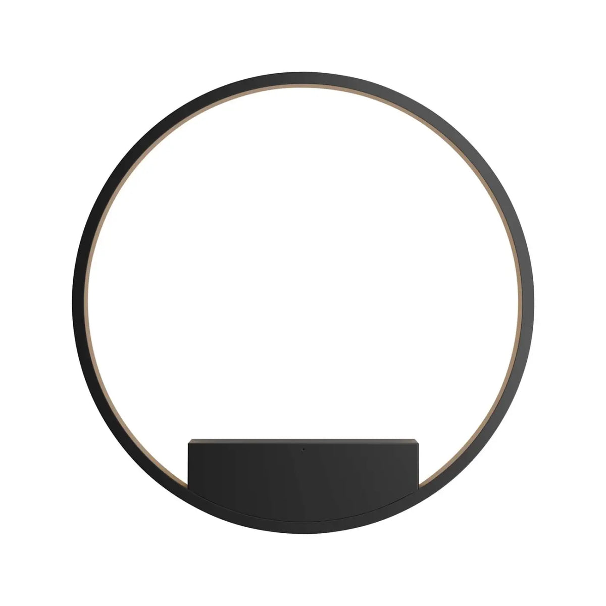 Applique murale LED en anneau de 40 cm, intensité et teinte réglables, noir
