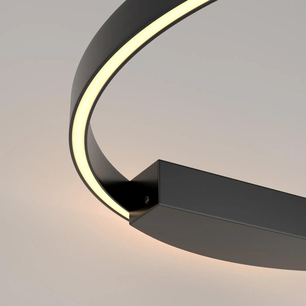 Applique murale LED en anneau de 40 cm, intensité et teinte réglables