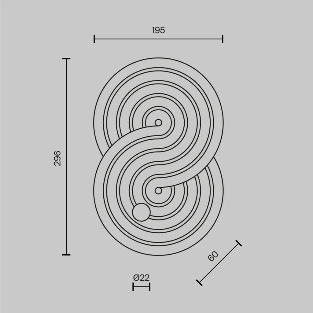 Applique murale LED en céramique à relief minéral, beige ou blanc