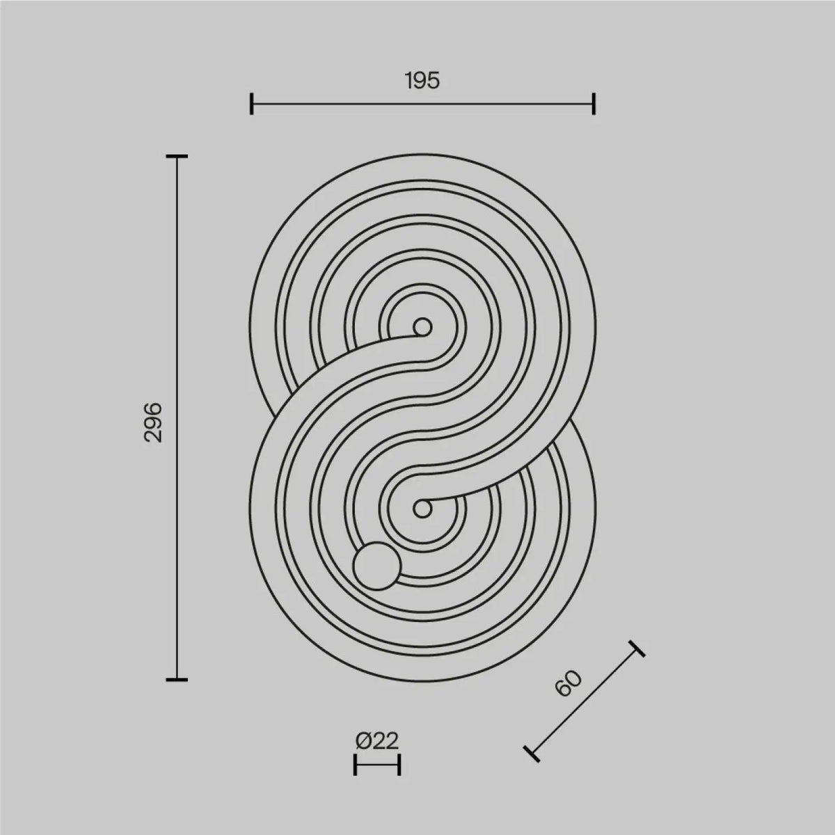 Applique murale LED en céramique à relief minéral, beige ou blanc