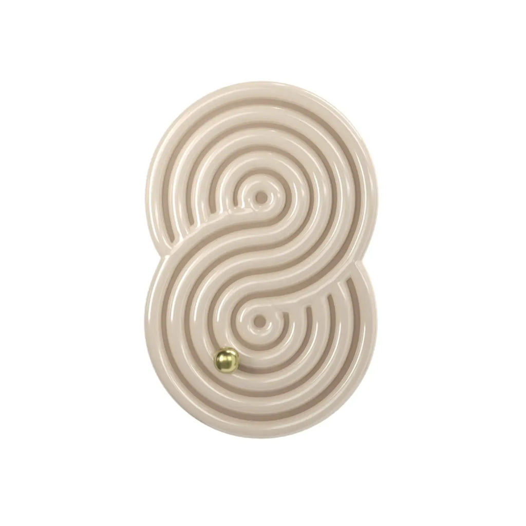 Applique murale LED en céramique à relief minéral, beige ou blanc
