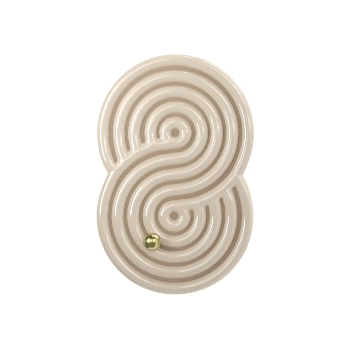 Applique murale LED en céramique à relief minéral, beige ou blanc