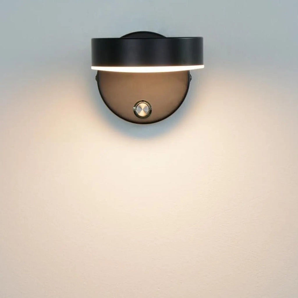 Applique murale LED pour salon, noir, blanc ou doré