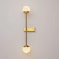Applique murale LED anneau de lumière sur tige, doré ou noir, doré