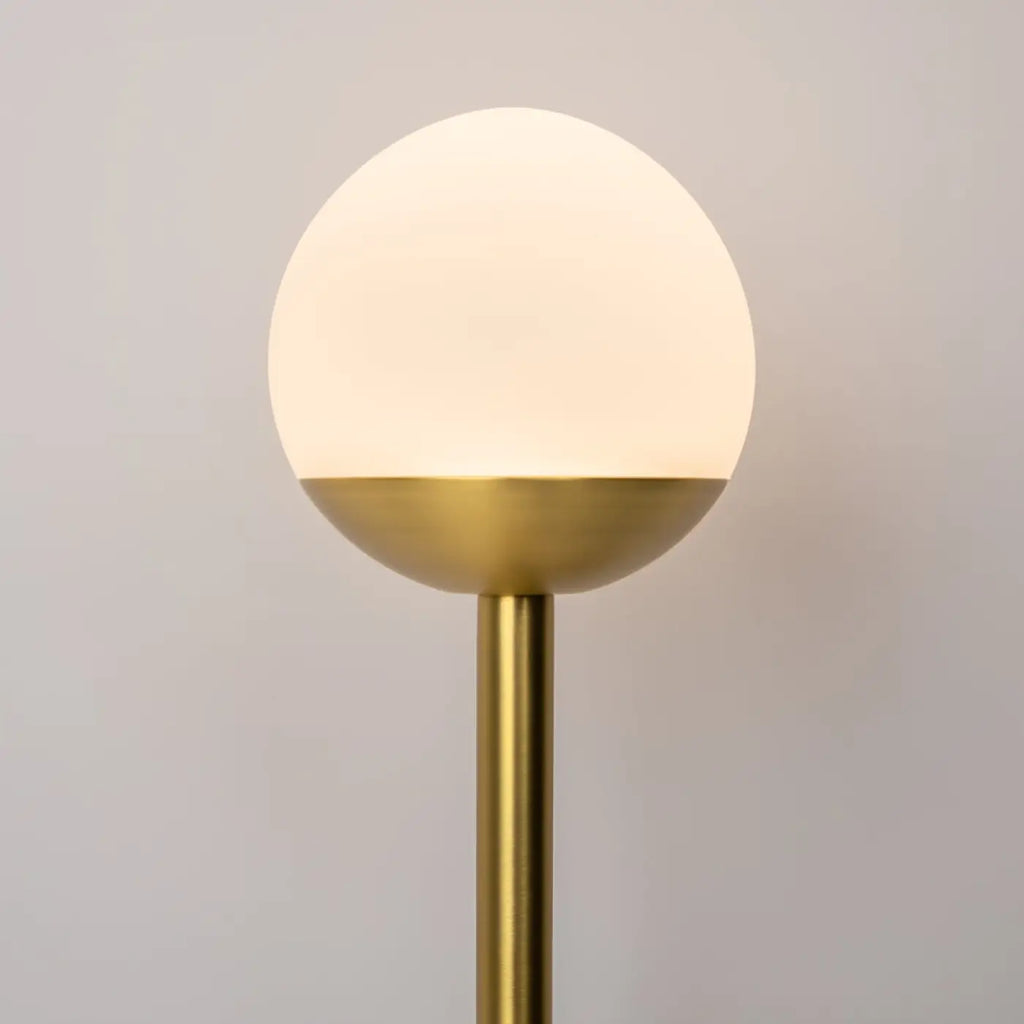 Applique murale LED anneau de lumière sur tige, doré ou noir