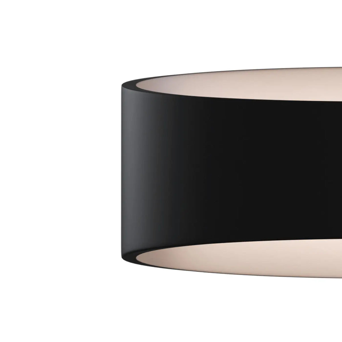 Applique murale LED elliptique en acier, noir ou blanc