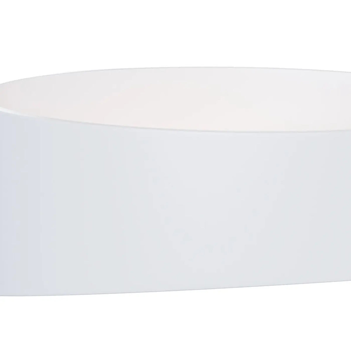 Applique murale LED elliptique en acier, noir ou blanc