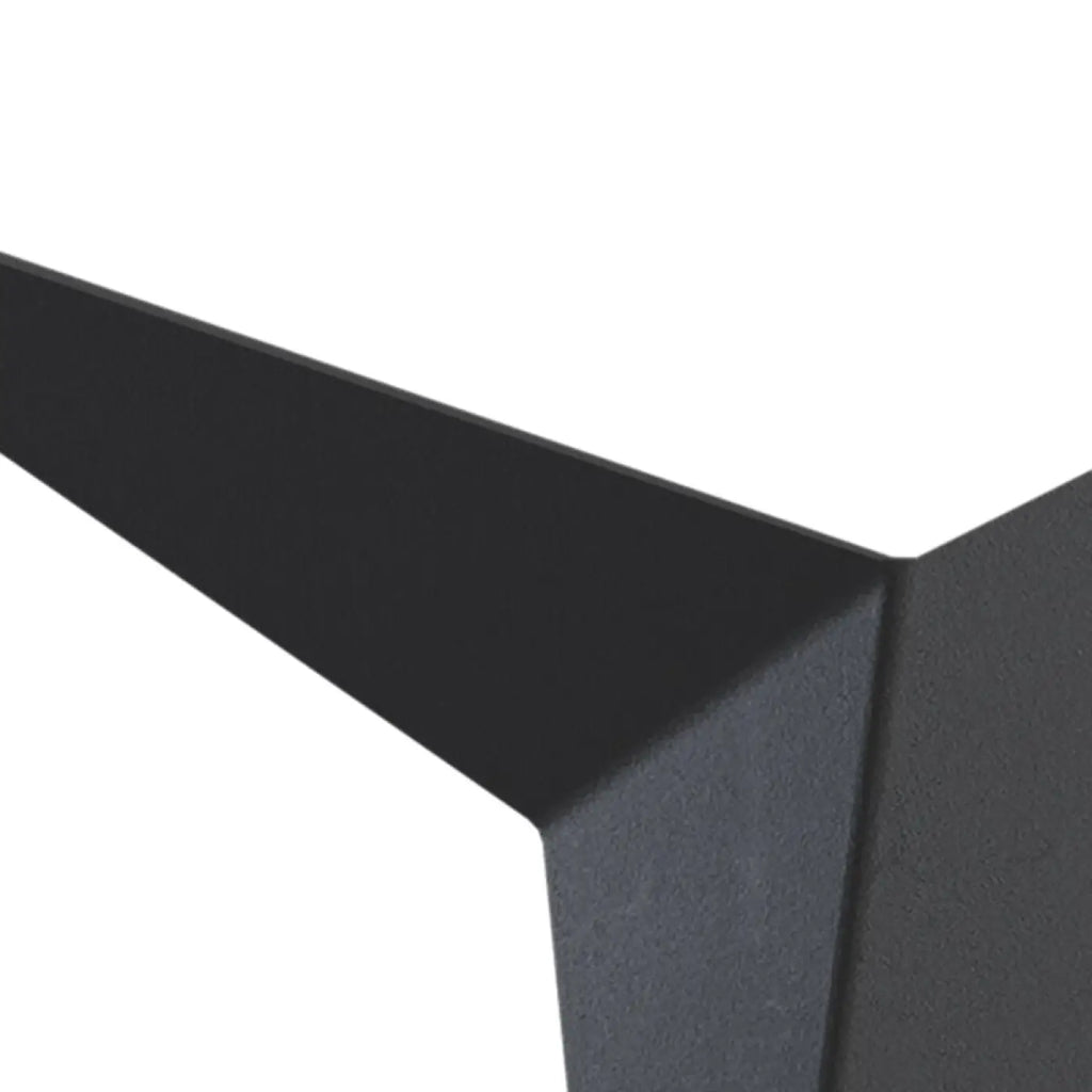Applique murale LED en acier plié façon origami, noir ou blanc
