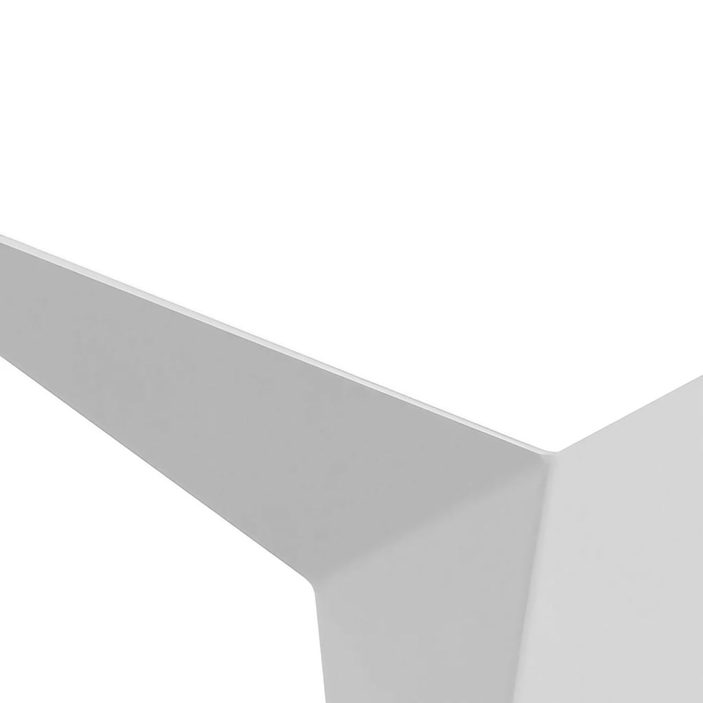 Applique murale LED en acier plié façon origami, noir ou blanc