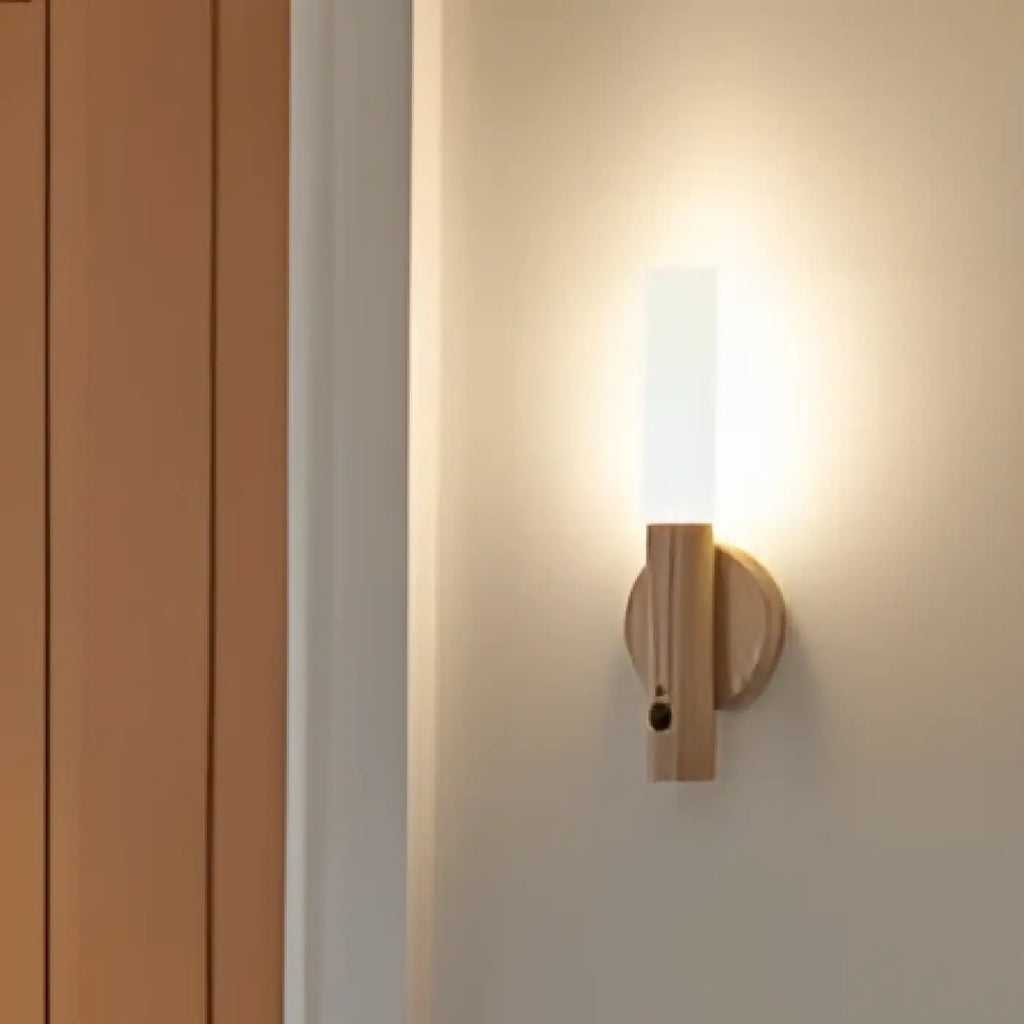 Applique murale nordique beige ou marron, lumière délicate