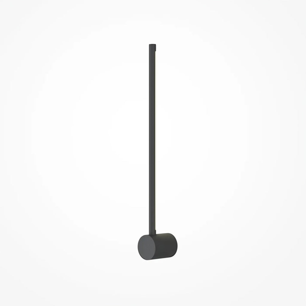 Applique murale LED bâton lumineux vertical, doré ou noir