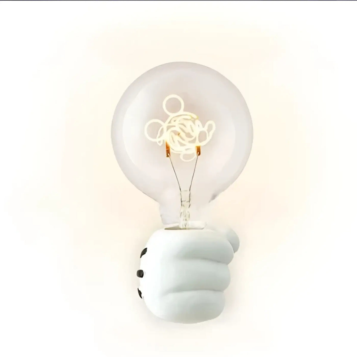 Applique murale enfant, main qui tient une ampoule, cinq modèles