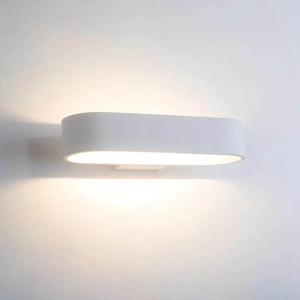 Applique murale moderne à lumière diffuse, blanche ou noire, blanc