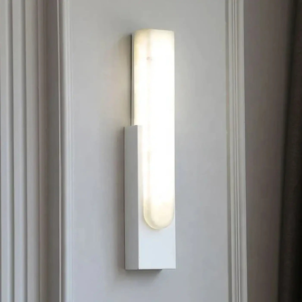 Applique murale effet marbre au style nordique, trois coloris, blanc