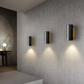 Applique murale LED en marbre vert, ligne minimaliste, noir