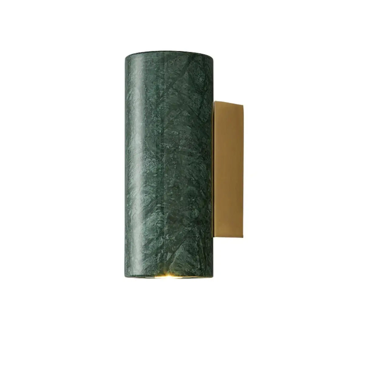 Applique murale LED en marbre vert, ligne minimaliste