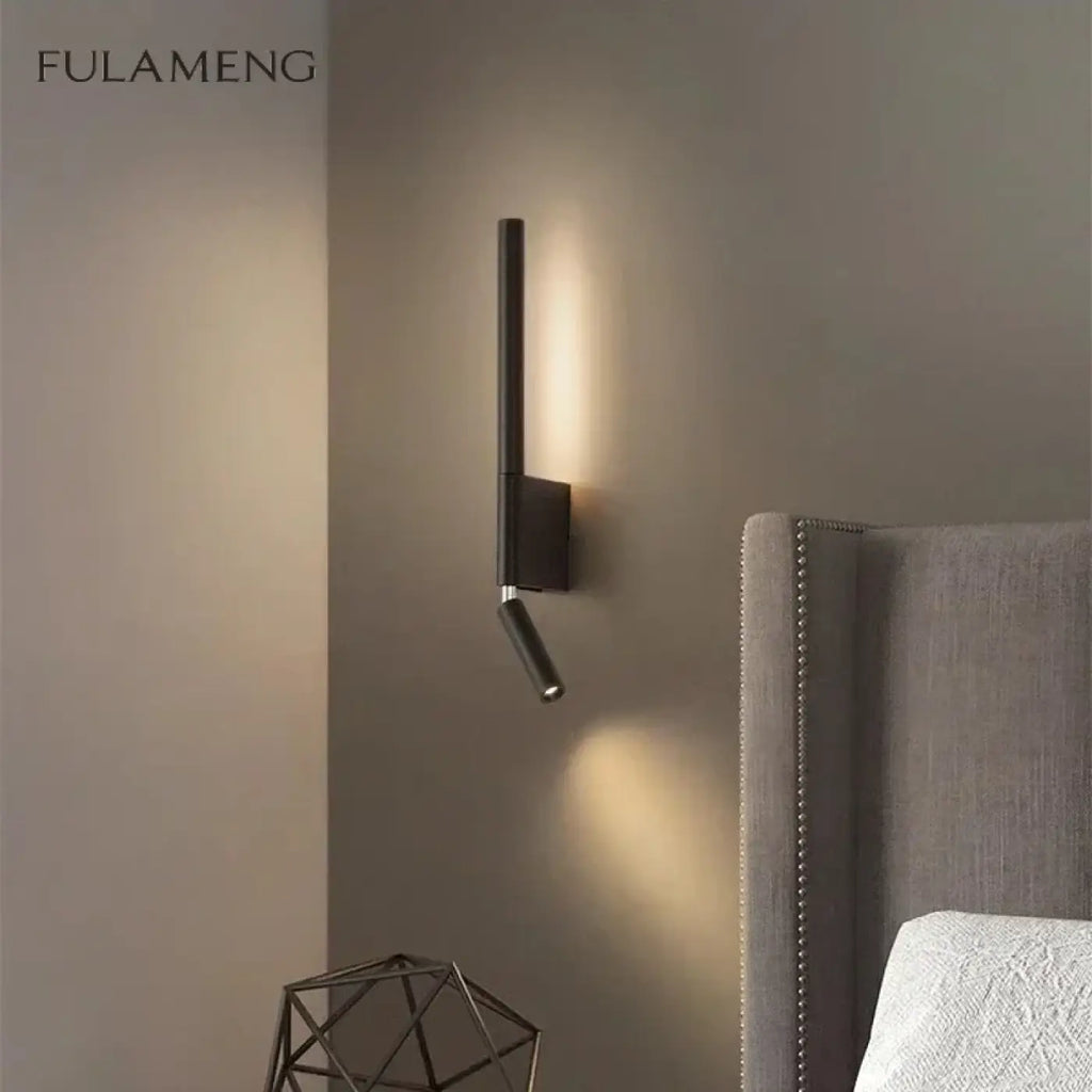 Applique murale minimaliste, noir ou blanc
