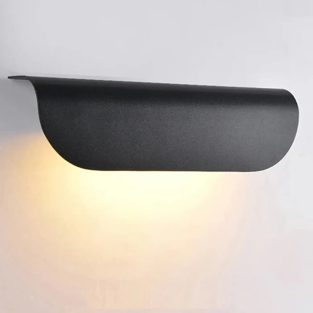 Applique murale minimaliste, lumière vers le bas, noir ou blanc, noir