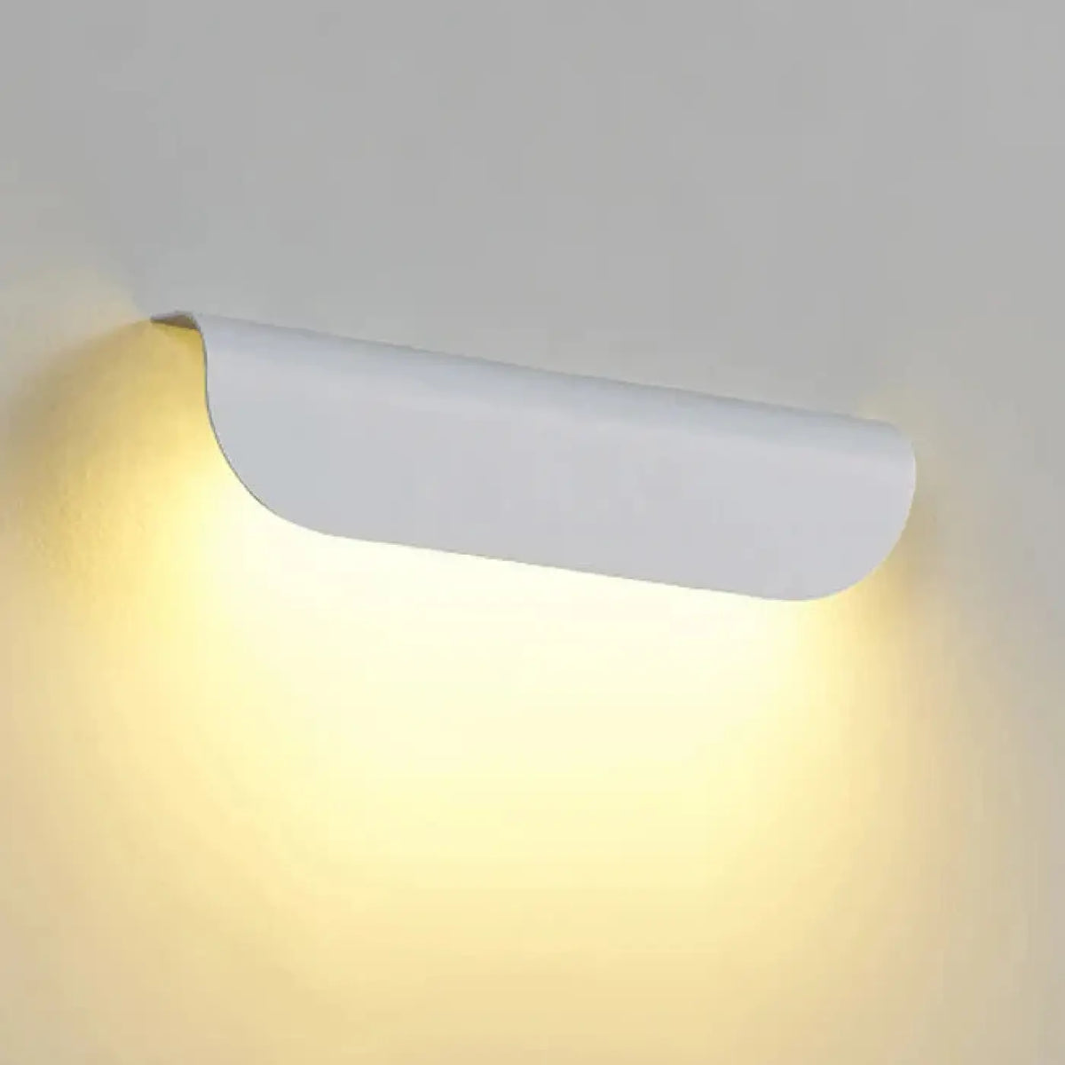 Applique murale minimaliste, lumière vers le bas, noir ou blanc, blanc