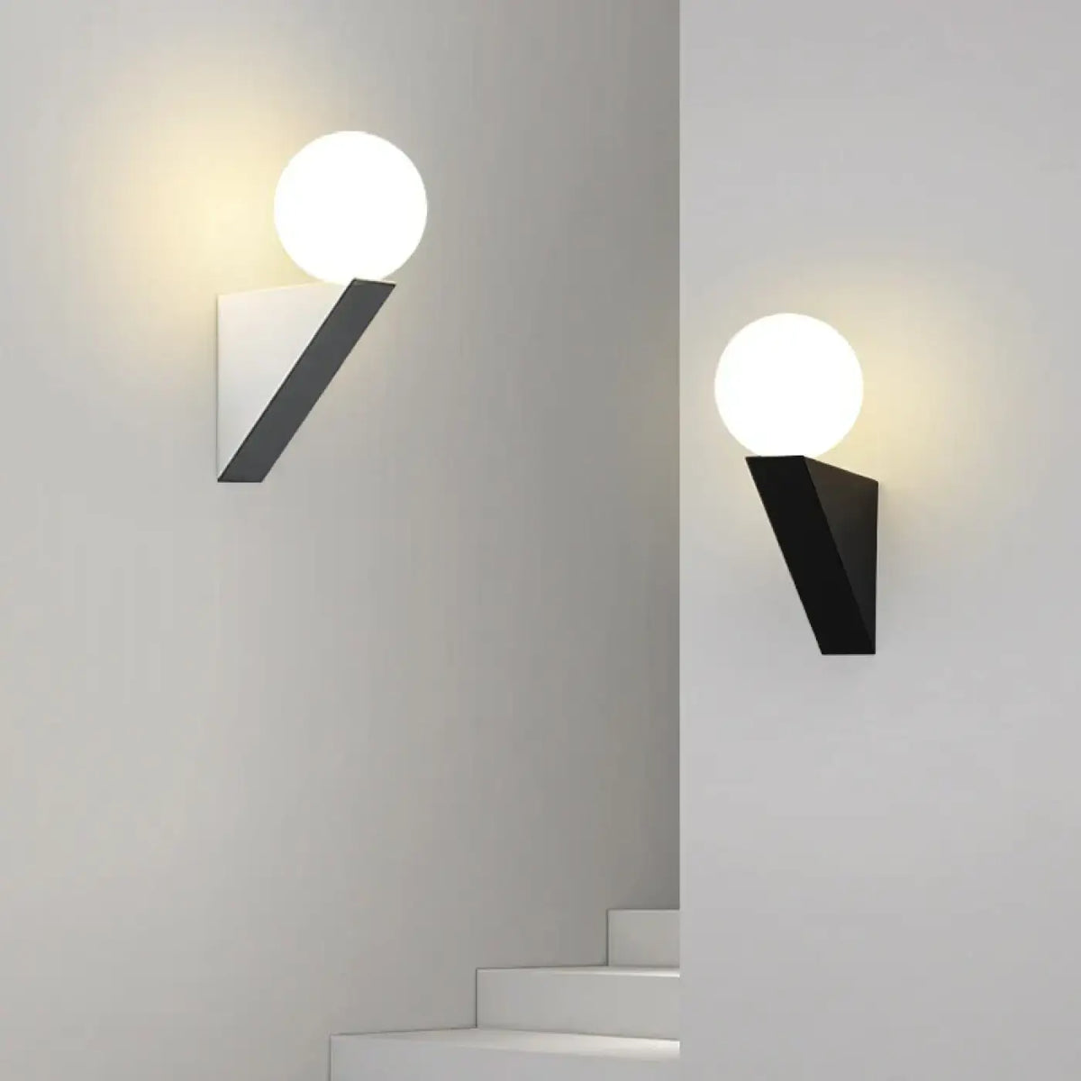 Applique murale minimaliste à boule, effet balcon
