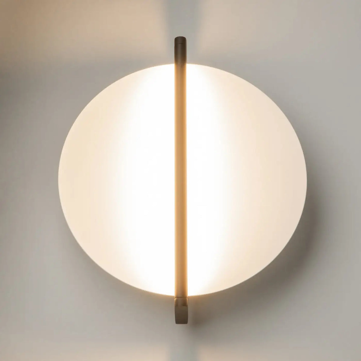 Applique murale LED disque en relief rétroéclairé, 30 cm, noir