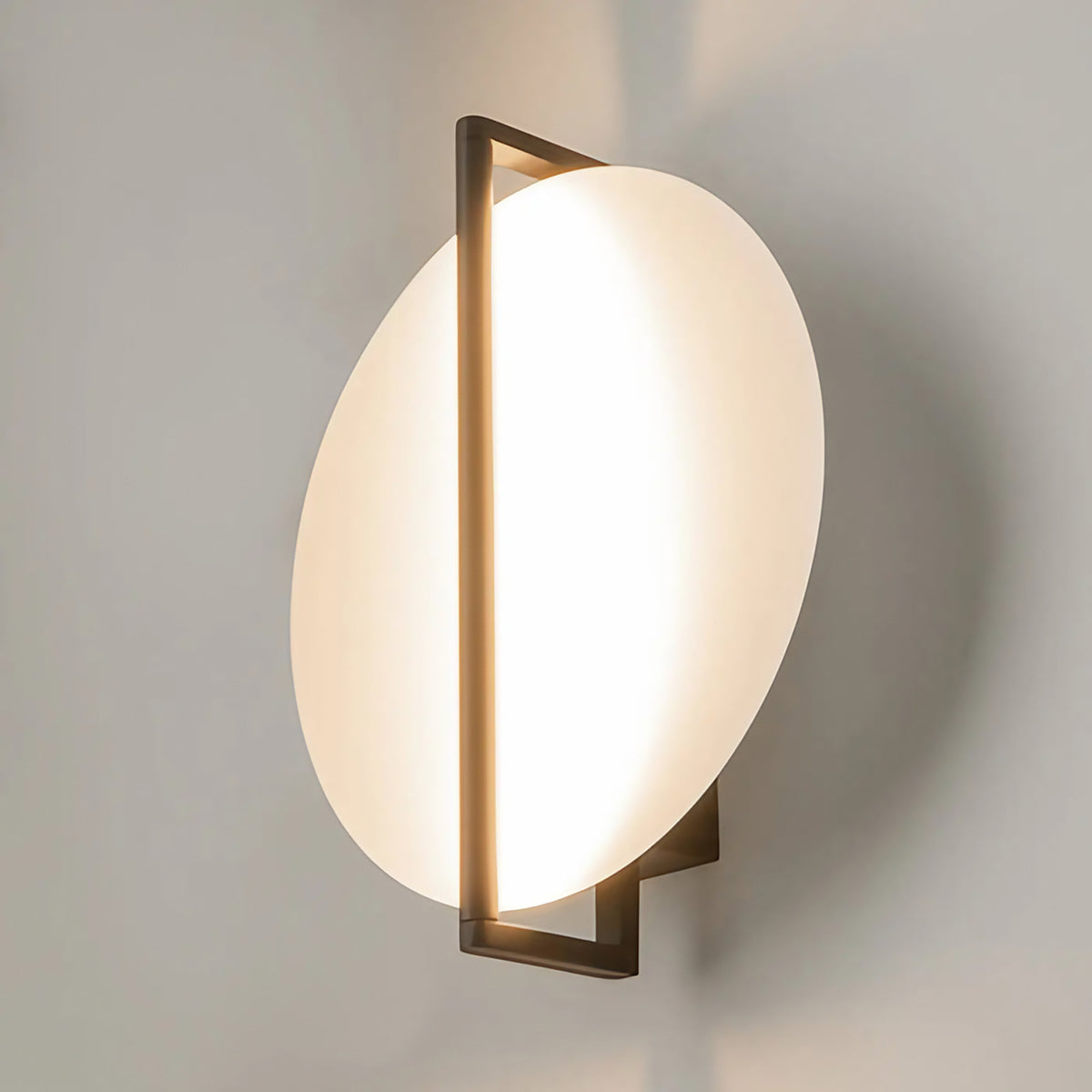 Applique murale LED disque en relief rétroéclairé, 30 cm