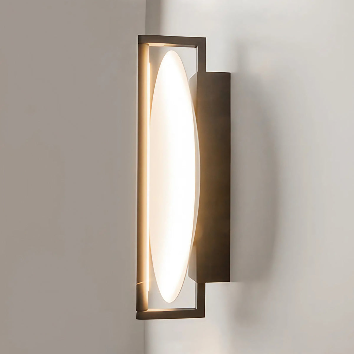 Applique murale LED disque en relief rétroéclairé, 30 cm