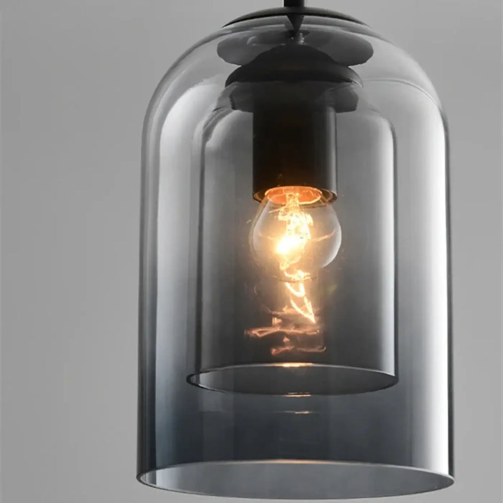 Applique murale moderne en verre teinté, gris ou marron, gris