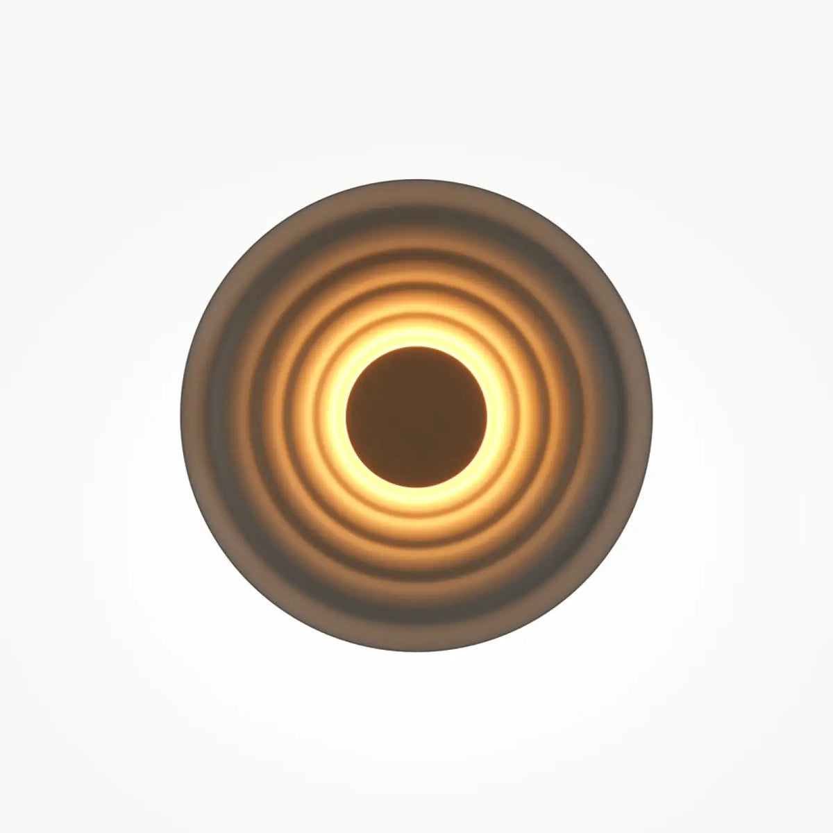Applique murale LED disque ondulé en aluminium mat, 40 cm, argenté