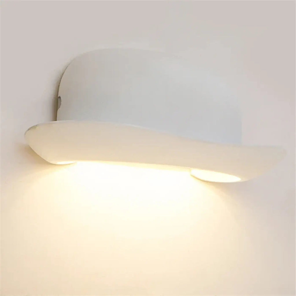 Applique murale nordique en forme de chapeau, blanc ou noir
