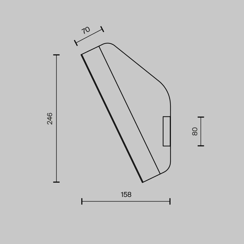 Applique murale compacte en acier et verre, culot G9