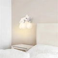 Applique murale nuage et petit animal blanc, chambre d'enfant