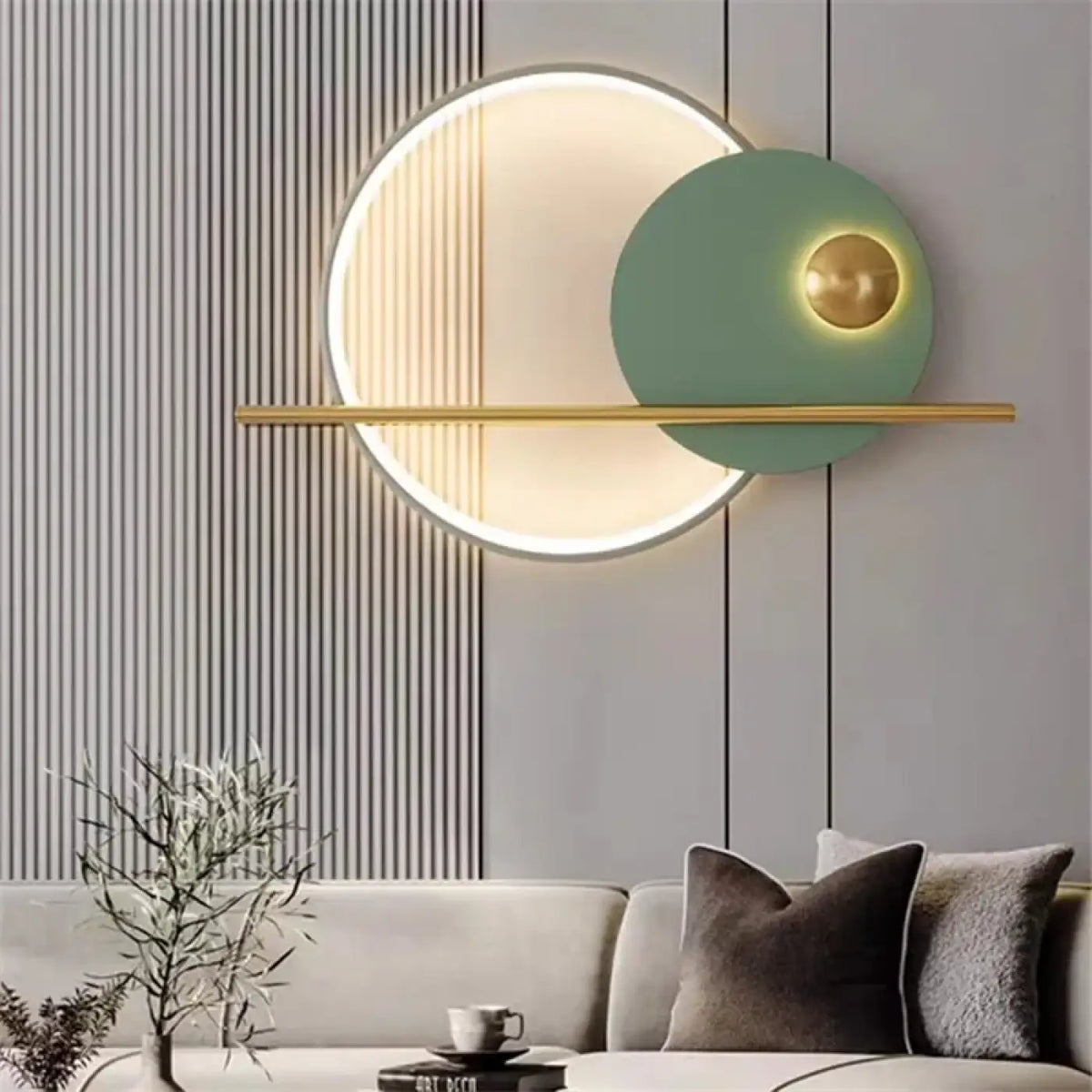 Applique murale LED originale, vert, orange ou noir, vert