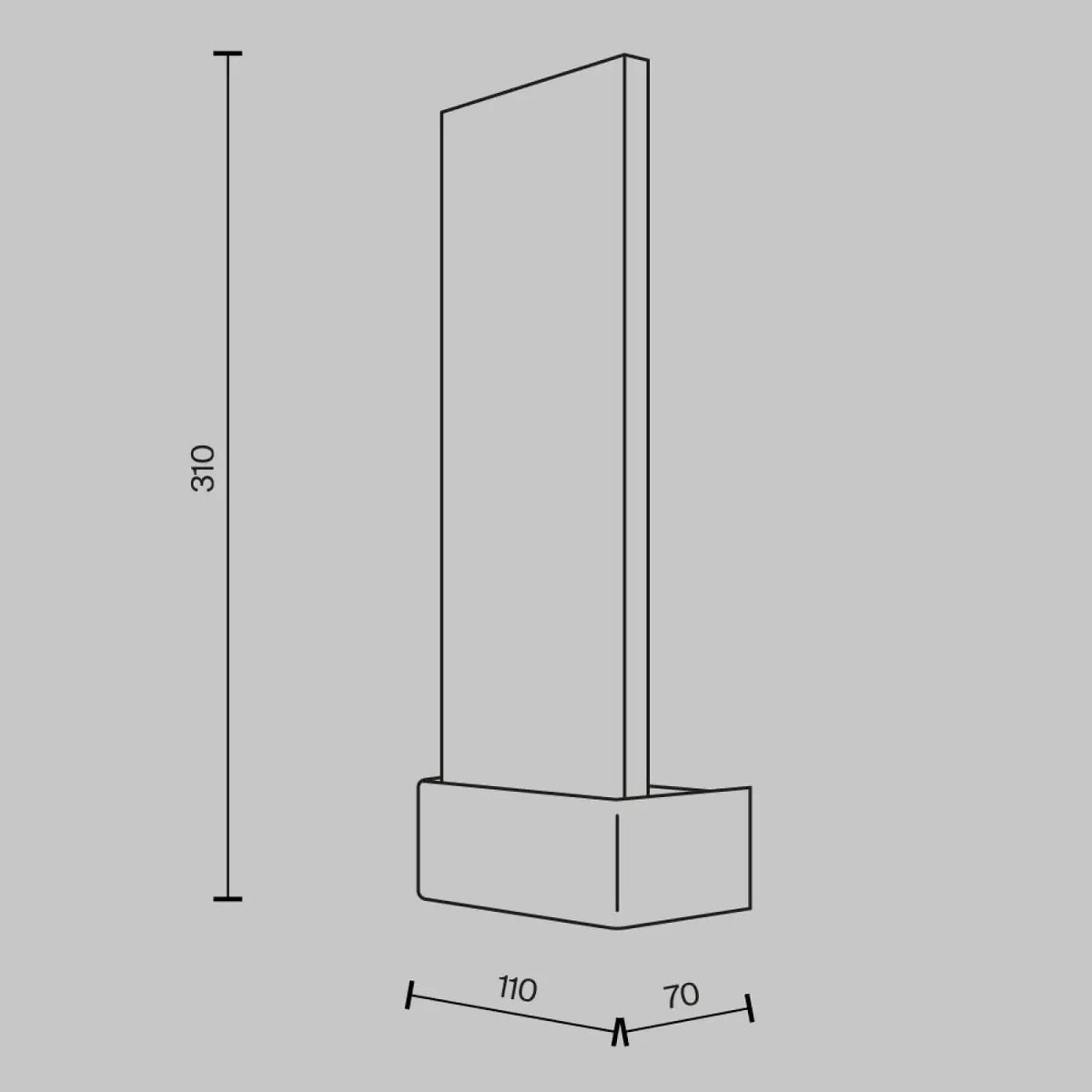 Applique murale LED plaquette de verre travaillé, doré ou argenté