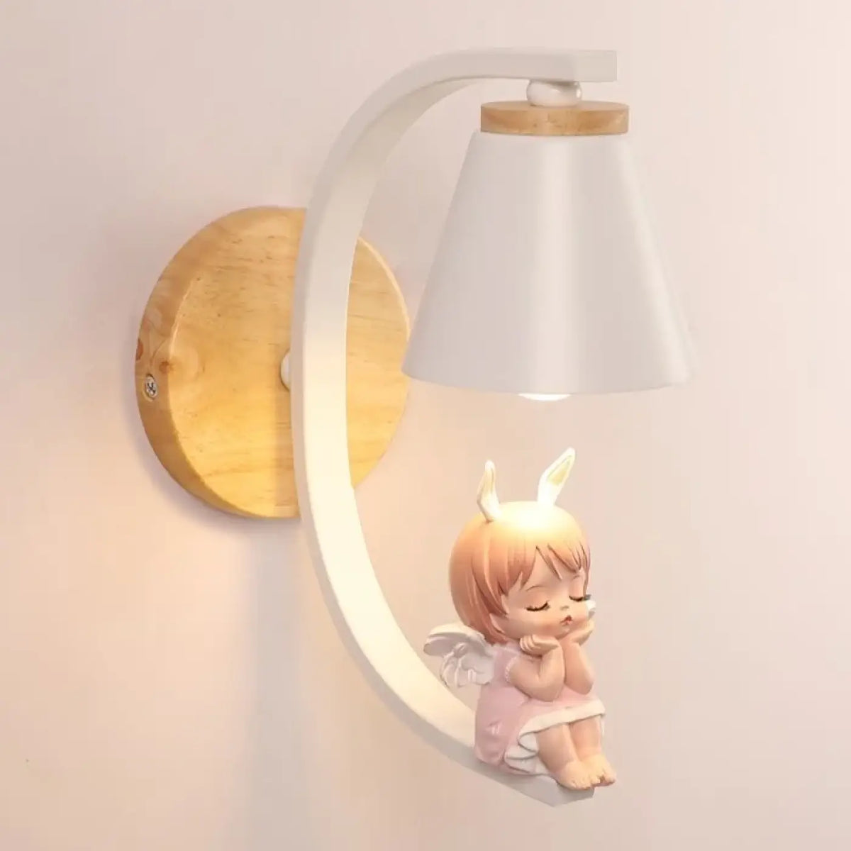 Applique murale petite fée rose, pour une chambre de fille