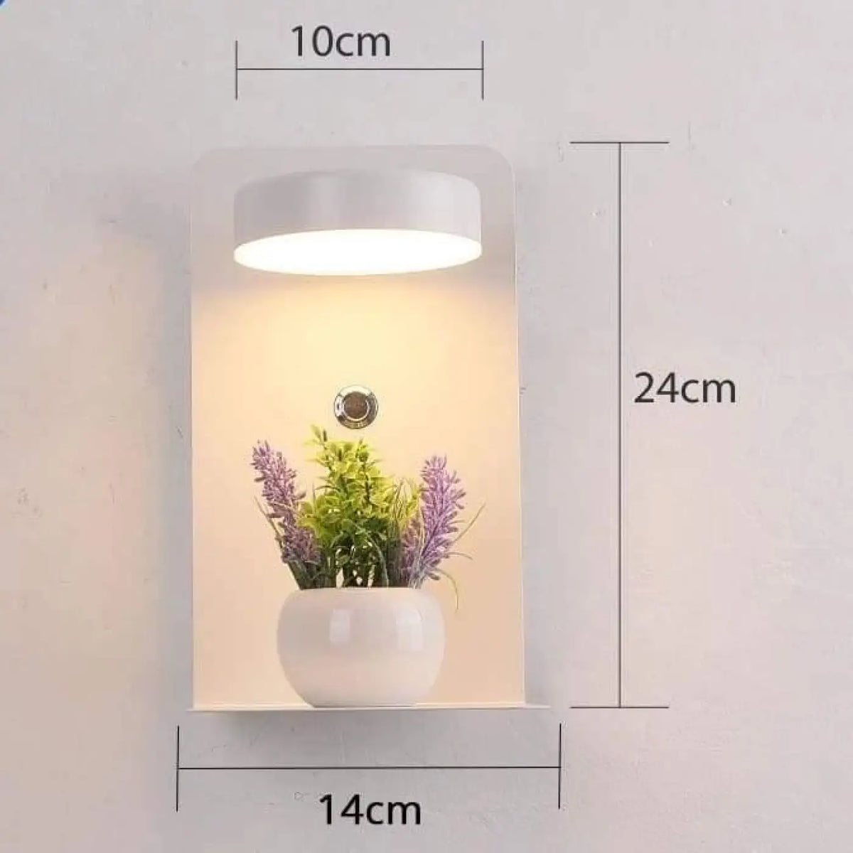 Applique murale avec port USB, verticale ou horizontale, blanc
