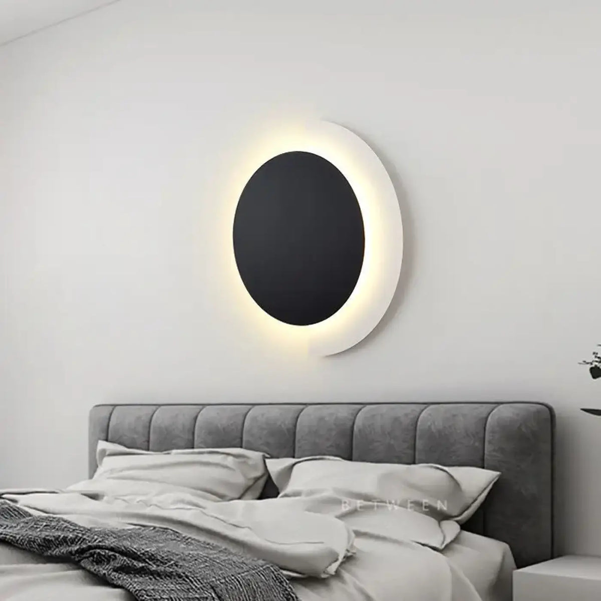 Applique murale LED post-moderne, orange, vert ou noir, noir