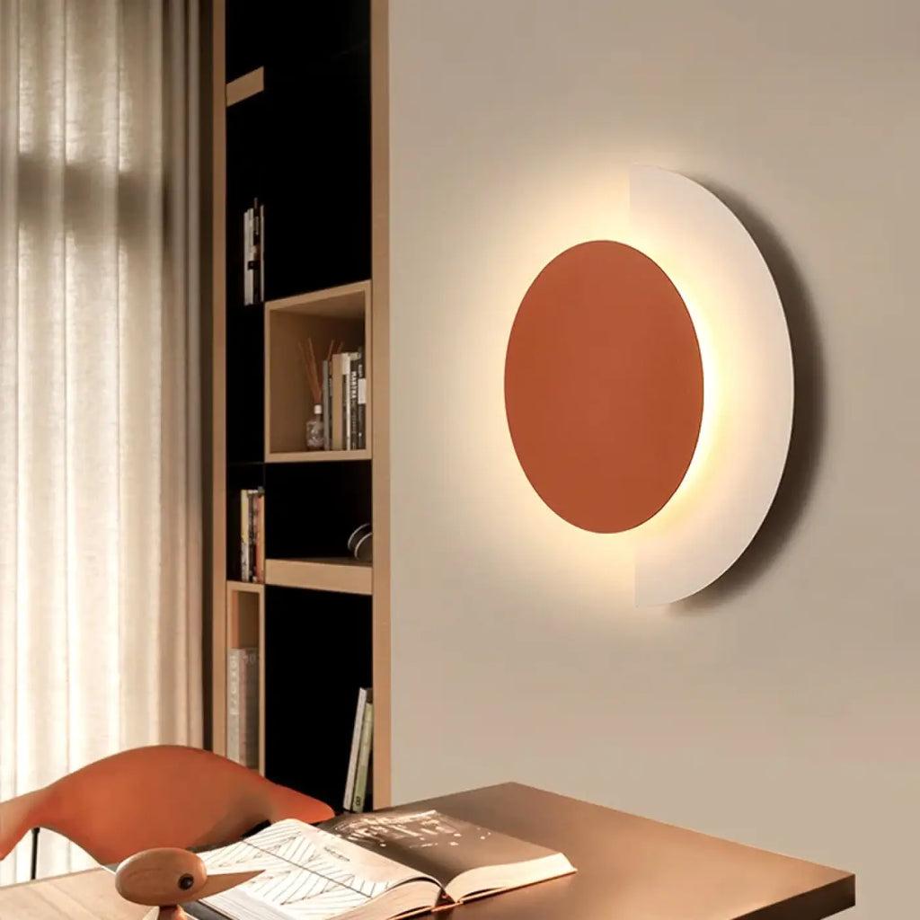 Applique murale LED post-moderne, orange, vert ou noir, orange
