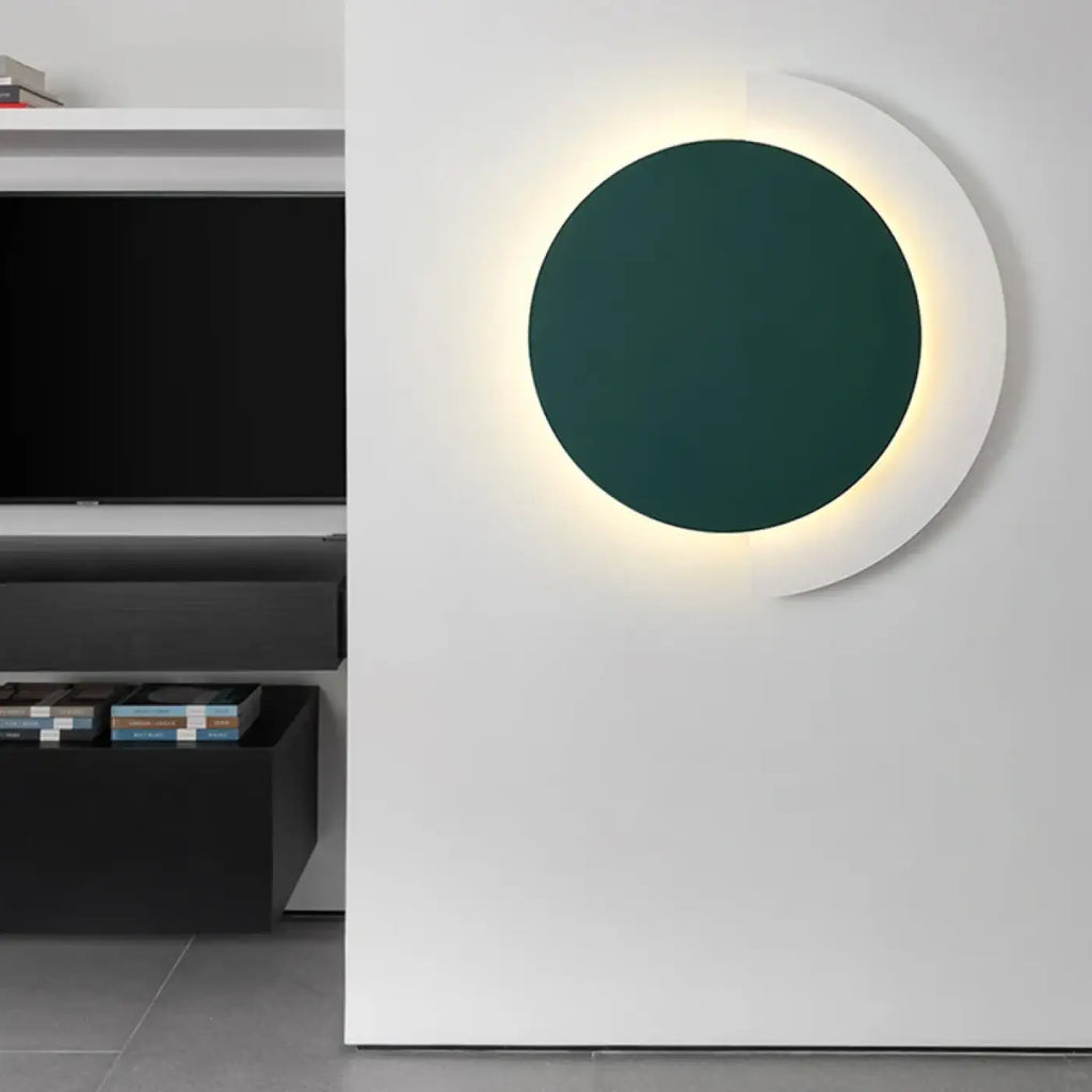 Applique murale LED post-moderne, orange, vert ou noir